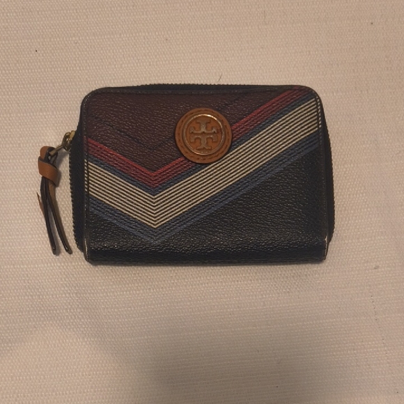 Tory Burch Handbags - Tory Burch Multicolor Chevron Wallet